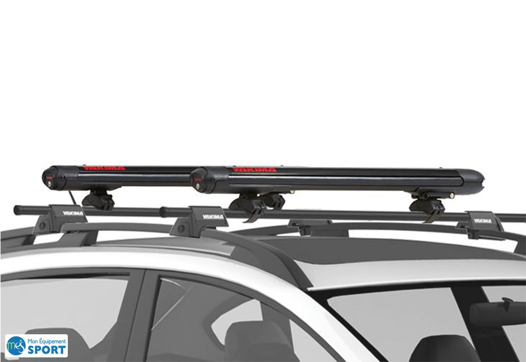 Porte ski pour barre de toit - Équipement auto