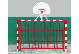 Panier de basketball professionnel réglable sur pied - Mega60 - Terrain- basket.fr