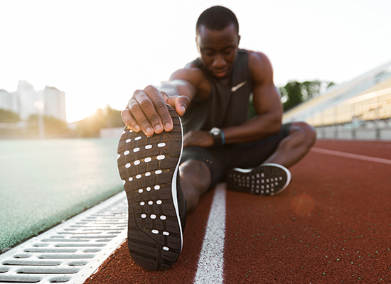 Étirements après le sport